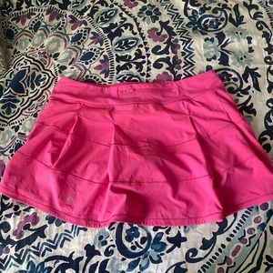 Lululemon sonic pink pace rival skirt (long) SIZE 12